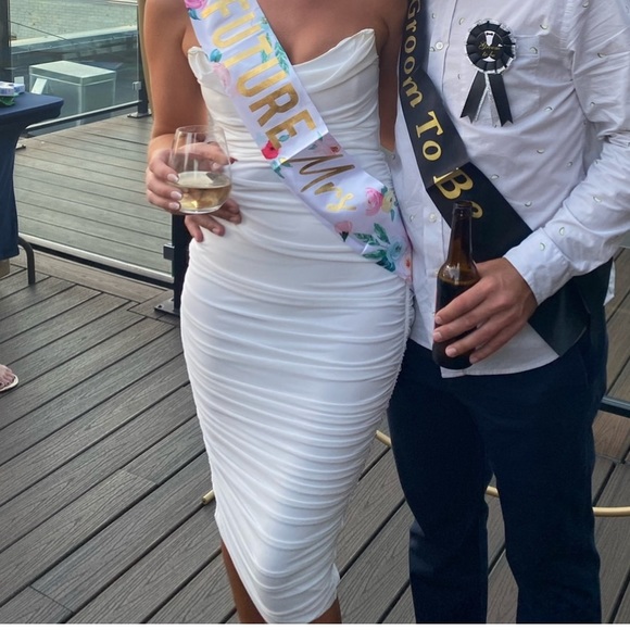 Michael Costello India Midi Dress - white - Picture 4 of 4